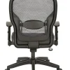 Office Star™ Space Seating 23 Series Air Grid® Mid-Back Manager's Chair, Black