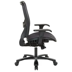 Office Star™ Space Seating 75 Series Ergonomic Air Grid® Mid-Back Big And Tall Chair, Black
