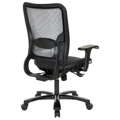 Office Star™ Space Seating 75 Series Ergonomic Air Grid® Mid-Back Big And Tall Chair, Black