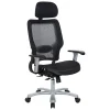 Office Star™ Space Seating 63 Series Air Grid Big And Tall Ergonomic Chair, Black/Silver