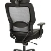 Office Star™ Space Seating 63 Series Bonded Leather Executive Big And Tall High-Back Chair With Headrest, Black