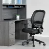 Office Star™ Space 57 Series Dark Air Grid Back Ergonomic Mesh High-Back Managers Office Chair, Black