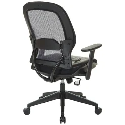 Office Star™ Space 57 Series Dark Air Grid Back Ergonomic Mesh High-Back Managers Office Chair, Black