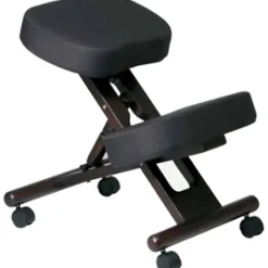 Office Star™ Work Smart Ergonomic Knee Chair, Black/Espresso