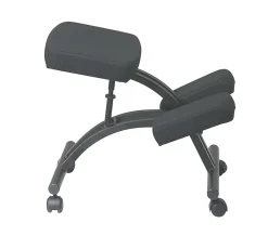 Office Starâ„¢ Work Smart Ergonomic Knee Chair, Black