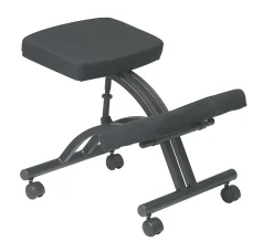 Office Star™ Work Smart Ergonomic Knee Chair, Black