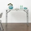 Office Star™ Work Smart Height-Adjustable Fold-In-Half Resin Multi-Purpose Table, 35-1/2"H x 48"W x 24"D