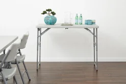 Office Star™ Work Smart Height-Adjustable Fold-In-Half Resin Multi-Purpose Table, 35-1/2"H x 48"W x 24"D