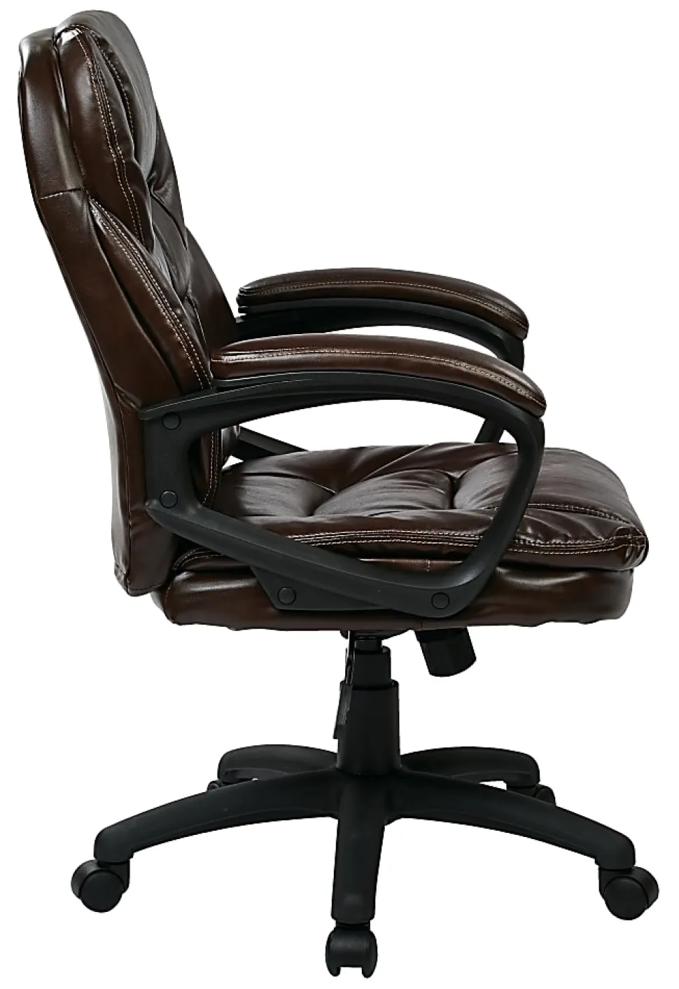 Office Star™ Work Smart™ High-Back Chair, FL660 Series, Chocolate/Black