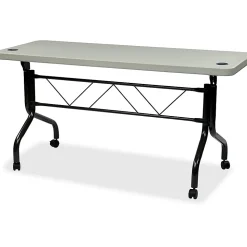 Office Star™ Work Smart Resin Multi-Purpose Flip Table With Locking Casters, 29-1/4"H x 60-1/2"W x 23-3/4"D