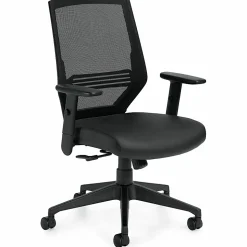 Offices To Go Mesh Mid-Back Office Chair, Black