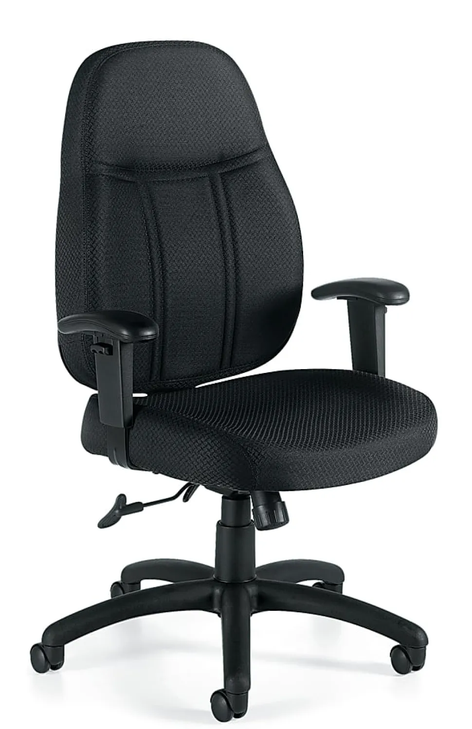 Offices To Go™ Tilter Chair With Arms, 42 1/2"H x 25 1/2"W x 26 1/2"D, Black
