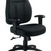 Offices To Go™ Tilter Chair With Arms, 40"H x 25 1/2"W x 24"D, Black