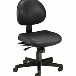 OFM Anti-Microbial Vinyl Multi-Shift Task Chair, Black
