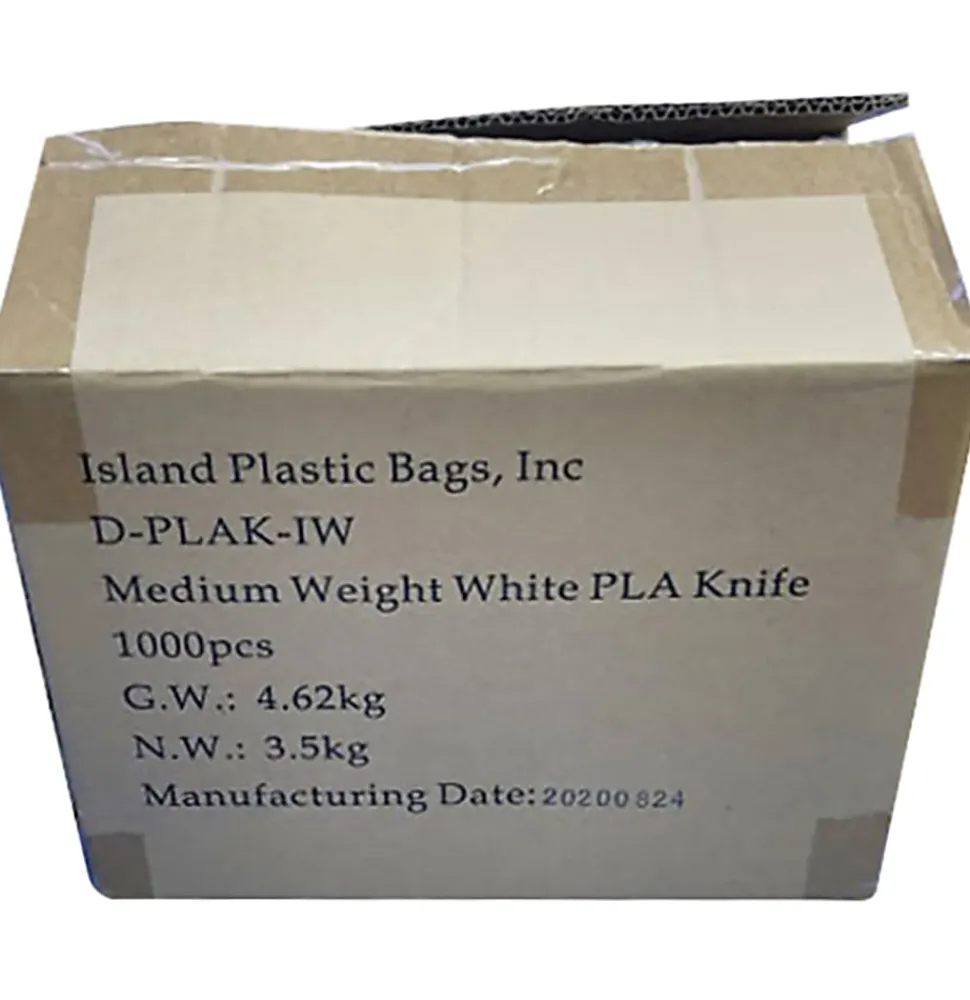 Ohanaware Disposable Cutlery, Knives, White, Pack Of 1,000 Forks