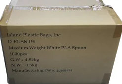 Ohanaware Disposable Cutlery, Spoons, White, Pack Of 1,000 Forks