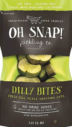 Oh Snap! Dilly Bites, 3.25 Fl Oz, Box Of 12 Bites