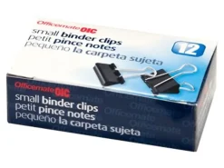 OIC® Binder Clips, Small, 3/4", Black, Box Of 12