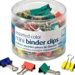 OIC® Binder Clips Tub, Mini Clips, 9/16