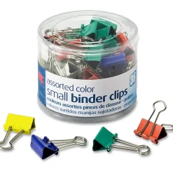 OIC® Binder Clips Tub, Small Clips, 3/4