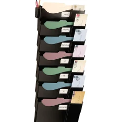 OICĀ® Grande Central Filing System, 7-Pocket, Black