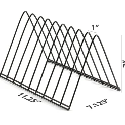 OIC Officemate Triangle Wire Sorter, Black  7"H x 7"W x 11"DDesktop  Sturdy  Black  Steel Wire  1 Each
