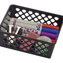 OIC® Plastic Supply Baskets, Small Size, 2 3/8