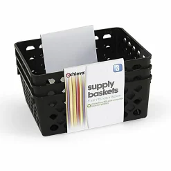 OIC® Plastic Supply Baskets, Small Size, 2 3/8