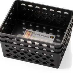 OIC® Plastic Supply Baskets, Small Size, 2 3/8