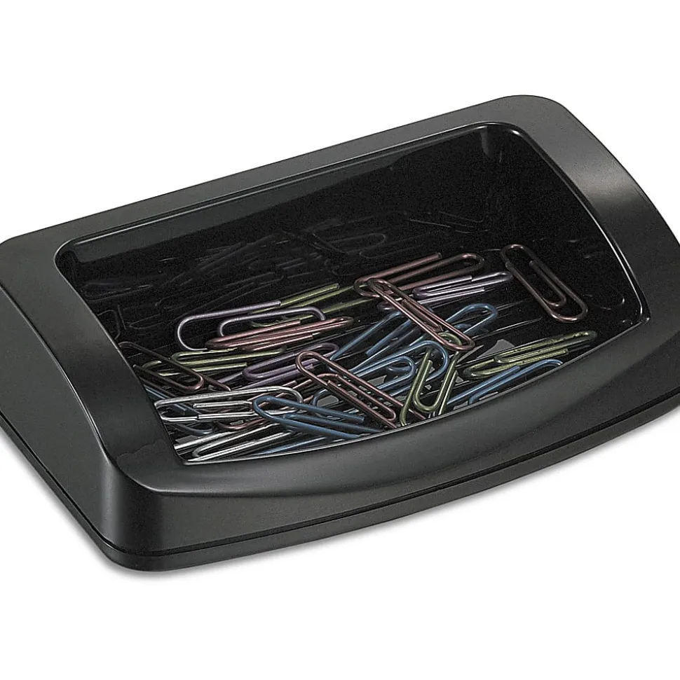 OIC® 2200 Series Business Card/Clip Holder, Black