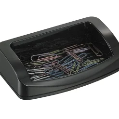 OIC® 2200 Series Business Card/Clip Holder, Black