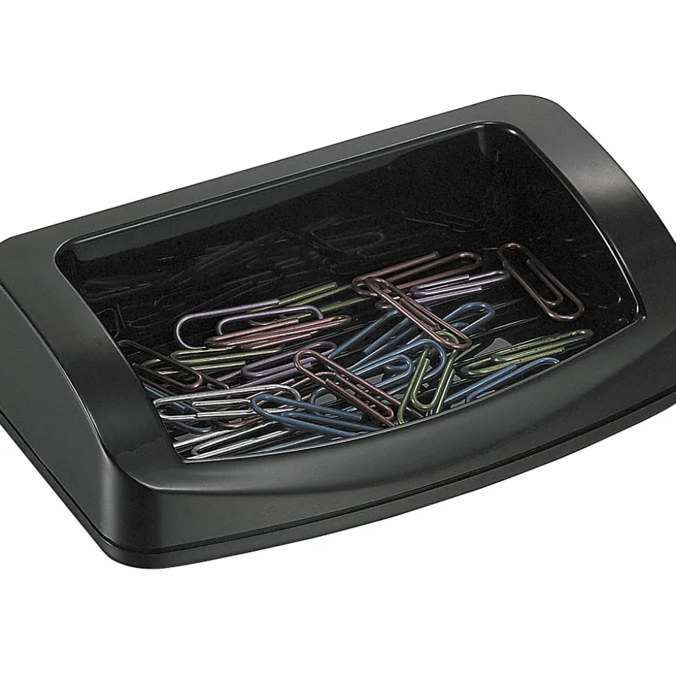 OIC® 2200 Series Business Card/Clip Holder, Black