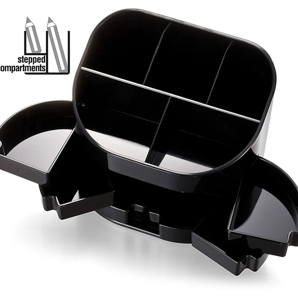 OIC® 2200 Series Double Supply Desktop Organizer, Black
