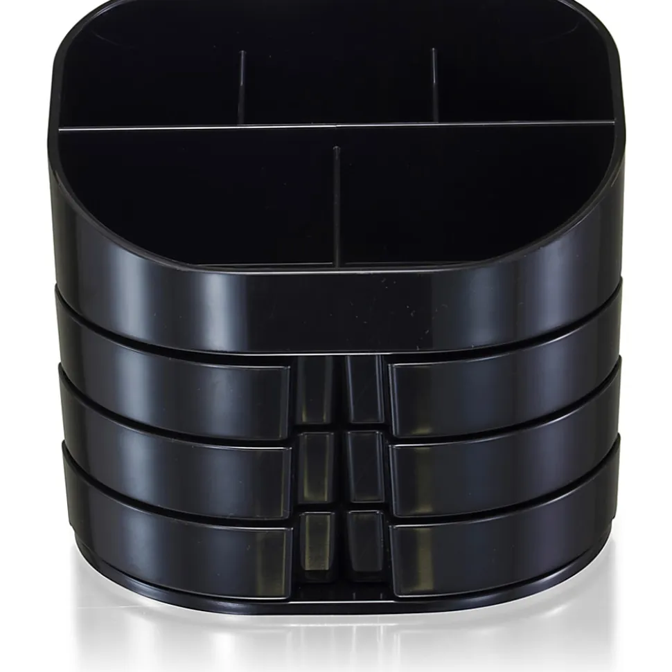 OIC® 2200 Series Double Supply Desktop Organizer, Black