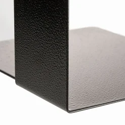 OIC® Steel Construction Heavy-Duty Bookends, Non-Skid, 10"H, Black, Set Of 2
