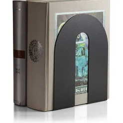 OIC® Steel Construction Heavy-Duty Bookends, Non-Skid, 10