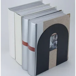 OIC® Steel Construction Heavy-Duty Bookends, Non-Skid, 10