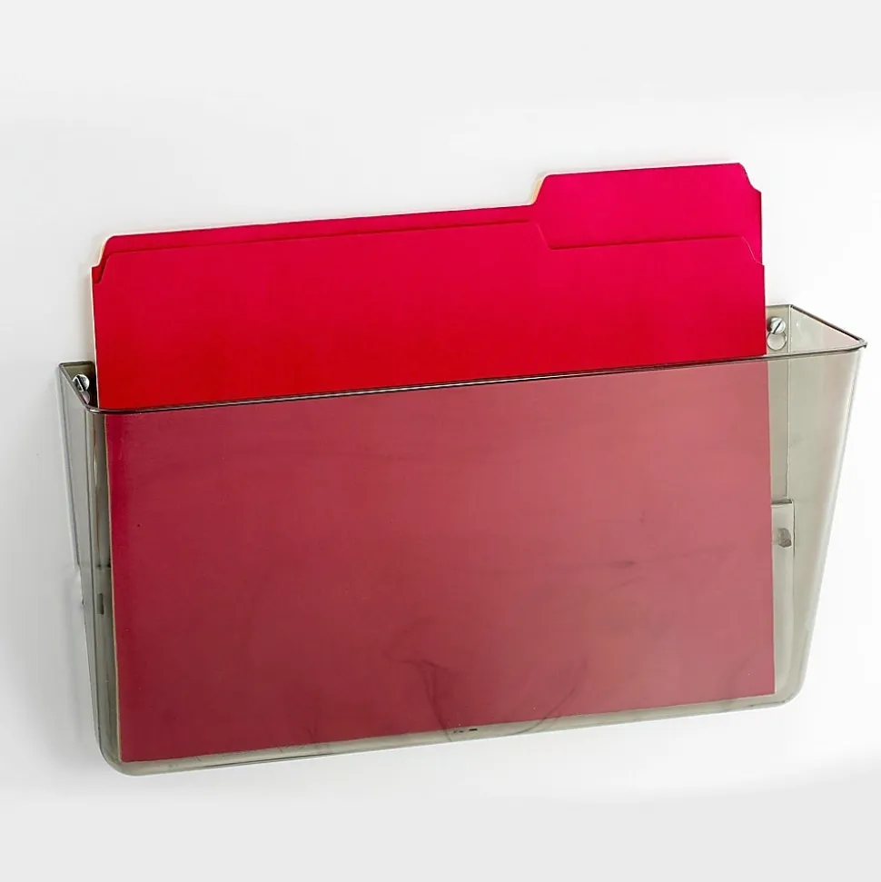 OIC® Wall File, Letter Size, Smoke