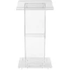 Oklahoma Sound? Acrylic Lectern With Shelf, Clear