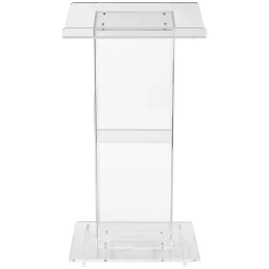 Oklahoma Sound? Acrylic Lectern With Shelf, Clear