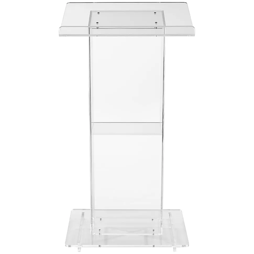 Oklahoma Sound? Acrylic Lectern With Shelf, Clear