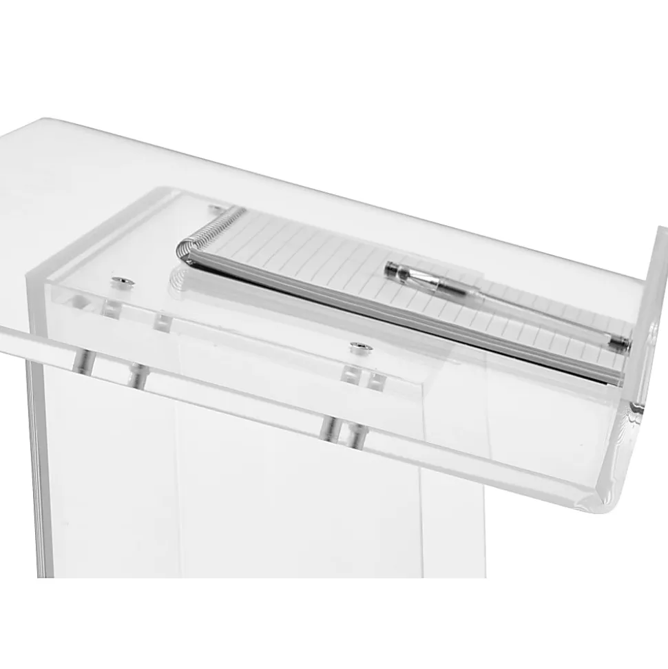 Oklahoma Sound? Acrylic Lectern With Shelf, Clear