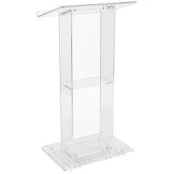 Oklahoma Sound? Acrylic Lectern With Shelf, Clear