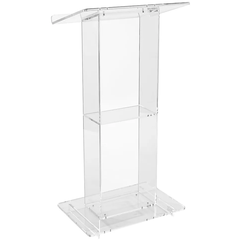 Oklahoma Sound? Acrylic Lectern With Shelf, Clear