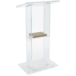 Oklahoma Sound? Acrylic Lectern With Shelf, Clear