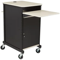 Oklahoma Sound? Jumbo Presentation Cart, Ivory/Black