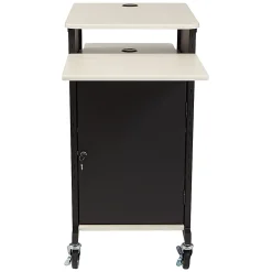 Oklahoma Sound? Jumbo Presentation Cart, Ivory/Black