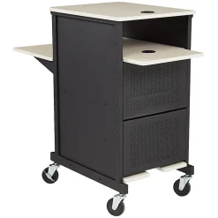 Oklahoma Sound? Jumbo Presentation Cart, Ivory/Black