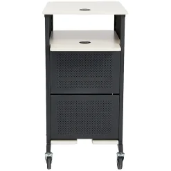 Oklahoma Sound? Jumbo Presentation Cart, Ivory/Black