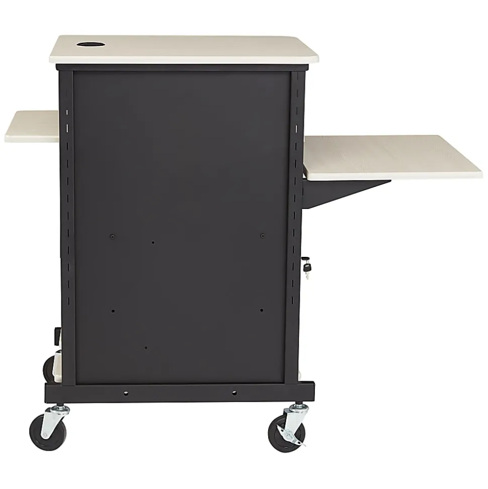 Oklahoma Sound? Jumbo Presentation Cart, Ivory/Black